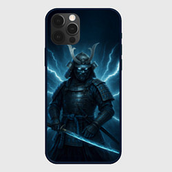 Чехол для iPhone 12 Pro Max Электросамурай, цвет: 3D-черный