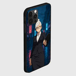 Чехол для iPhone 12 Pro Max Dandadan Seiko в городе с планшетом, цвет: 3D-черный — фото 2