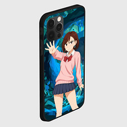 Чехол для iPhone 12 Pro Max Сиратори Айра - знак стоп, цвет: 3D-черный — фото 2