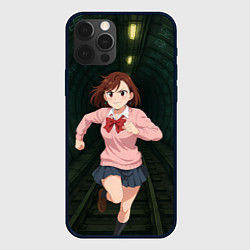 Чехол для iPhone 12 Pro Max Сиратори Айра бежит в туннеле, цвет: 3D-черный