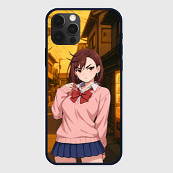 Чехол для iPhone 12 Pro Max Недовольная Сиратори Айра, цвет: 3D-черный