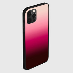 Чехол для iPhone 12 Pro Max Градиент transcendent pink омбре, цвет: 3D-черный — фото 2