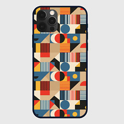 Чехол для iPhone 12 Pro Max Ритмы Баухауса, цвет: 3D-черный