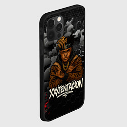 Чехол для iPhone 12 Pro Max XXXTentacion со скрещенными руками, цвет: 3D-черный — фото 2