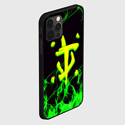 Чехол для iPhone 12 Pro Max Doom кислотное лого, цвет: 3D-черный — фото 2
