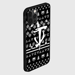 Чехол для iPhone 12 Pro Max Doom x witcher pattern, цвет: 3D-черный — фото 2