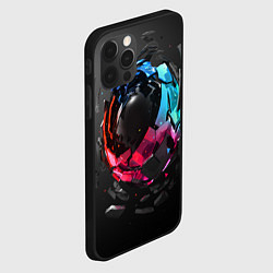 Чехол для iPhone 12 Pro Max Abstract graphics, цвет: 3D-черный — фото 2