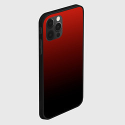 Чехол для iPhone 12 Pro Max Red gradient, цвет: 3D-черный — фото 2