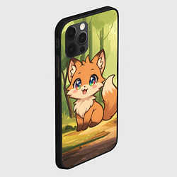 Чехол для iPhone 12 Pro Max Кавайная лисичка - аниме, цвет: 3D-черный — фото 2