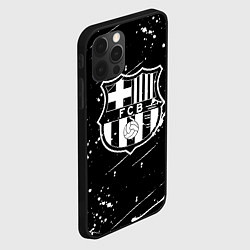 Чехол для iPhone 12 Pro Max Barcelona краски белые, цвет: 3D-черный — фото 2