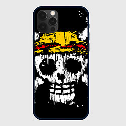 Чехол для iPhone 12 Pro Max Соломенная шляпа, цвет: 3D-черный