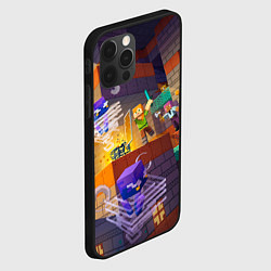 Чехол для iPhone 12 Pro Max Подземелье с мобами, цвет: 3D-черный — фото 2