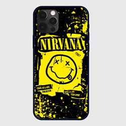 Чехол для iPhone 12 Pro Max Nirvana smile 1987, цвет: 3D-черный