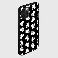 Чехол для iPhone 12 Pro Max Annoying dog pattern - Undertale, цвет: 3D-черный — фото 2