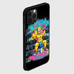 Чехол для iPhone 12 Pro Max Гомер Симпсон - цель раскачаться, цвет: 3D-черный — фото 2