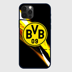 Чехол для iPhone 12 Pro Max Borussia спортивная геометрия, цвет: 3D-черный