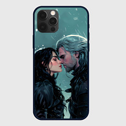 Чехол для iPhone 12 Pro Max Йеннифэр и Ведьмак - прощание, цвет: 3D-черный