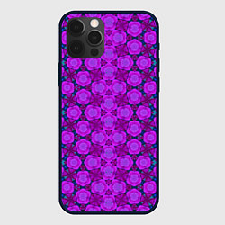 Чехол для iPhone 12 Pro Max Фиолетово-синяя метаморфоза, цвет: 3D-черный