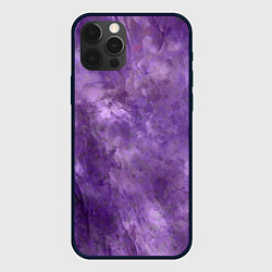 Чехол для iPhone 12 Pro Max Абстракция - violet oil painting, цвет: 3D-черный