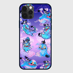 Чехол для iPhone 12 Pro Max Тигр с сорокой, цвет: 3D-черный