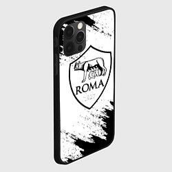 Чехол для iPhone 12 Pro Max ROMA черно белые штрихи, цвет: 3D-черный — фото 2