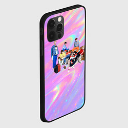 Чехол для iPhone 12 Pro Max BTS группа на диване, цвет: 3D-черный — фото 2