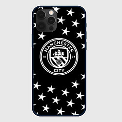 Чехол для iPhone 12 Pro Max Манчестер сити звезды, цвет: 3D-черный
