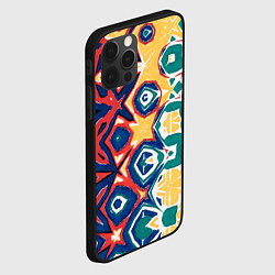 Чехол для iPhone 12 Pro Max Метаморфоза цвета и узора, цвет: 3D-черный — фото 2