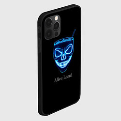 Чехол для iPhone 12 Pro Max Neon skull cocktail, цвет: 3D-черный — фото 2