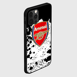 Чехол для iPhone 12 Pro Max Арсенал черно белые краски, цвет: 3D-черный — фото 2