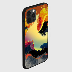 Чехол для iPhone 12 Pro Max Завораживающее пламя, цвет: 3D-черный — фото 2