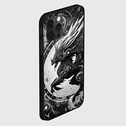 Чехол для iPhone 12 Pro Max Cyber dragon - ai art fantasy, цвет: 3D-черный — фото 2