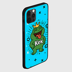 Чехол для iPhone 12 Pro Max Кек веселая лягушка мем, цвет: 3D-черный — фото 2