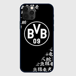 Чехол для iPhone 12 Pro Max Borussia китайские символы текстура, цвет: 3D-черный