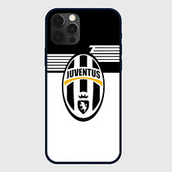 Чехол для iPhone 12 Pro Max Juventus полосы линии, цвет: 3D-черный