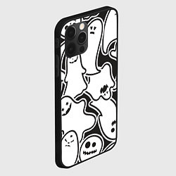 Чехол для iPhone 12 Pro Max Весёлые призраки, цвет: 3D-черный — фото 2