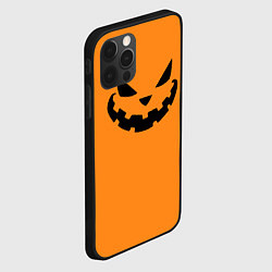 Чехол для iPhone 12 Pro Max Тыква рожица на Хэллоуин, цвет: 3D-черный — фото 2