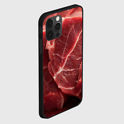 Чехол для iPhone 12 Pro Max Текстура мяса, цвет: 3D-черный — фото 2