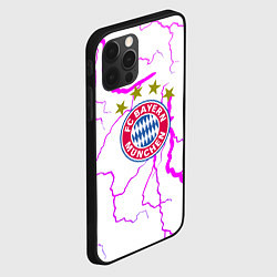 Чехол для iPhone 12 Pro Max Бавария Мюнхен неоновые молнии, цвет: 3D-черный — фото 2