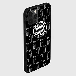 Чехол для iPhone 12 Pro Max Бавария Мюнхен люди паттерн, цвет: 3D-черный — фото 2