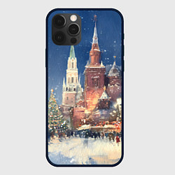 Чехол для iPhone 12 Pro Max Новый год - Москва, цвет: 3D-черный