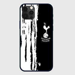 Чехол для iPhone 12 Pro Max Tottenham Hotspur белые краски, цвет: 3D-черный