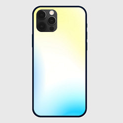 Чехол для iPhone 12 Pro Max Color yellow blue white, цвет: 3D-черный