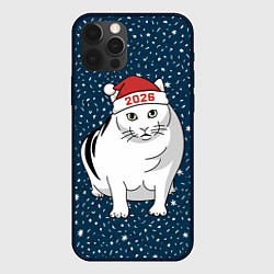 Чехол для iPhone 12 Pro Max Кот мем - 2026, цвет: 3D-черный