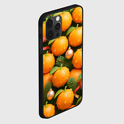 Чехол для iPhone 12 Pro Max Мандариновое настроение, цвет: 3D-черный — фото 2