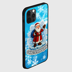 Чехол для iPhone 12 Pro Max С наступающим - Санта, цвет: 3D-черный — фото 2