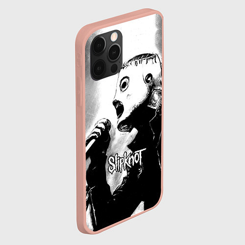 Чехол iPhone 12 Pro Max Slipknot / 3D-Светло-розовый – фото 2