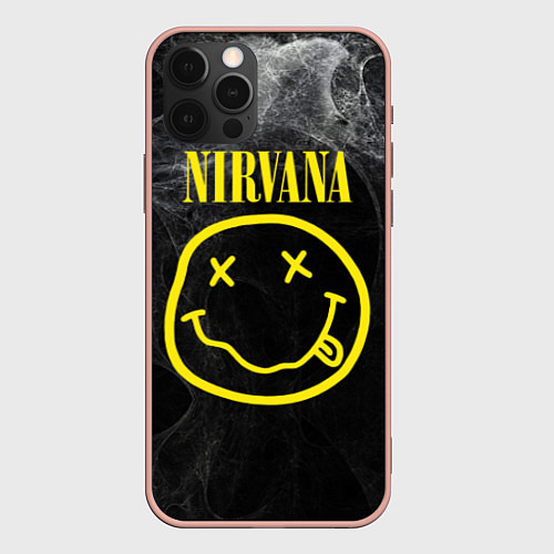 Чехол iPhone 12 Pro Max Nirvana Smoke / 3D-Светло-розовый – фото 1