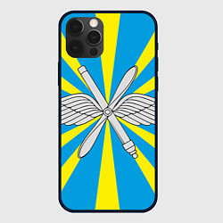 Чехол для iPhone 12 Pro Max Флаг ВВС, цвет: 3D-черный