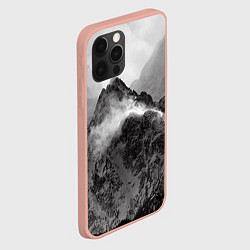 Чехол для iPhone 12 Pro Max Горы, цвет: 3D-светло-розовый — фото 2